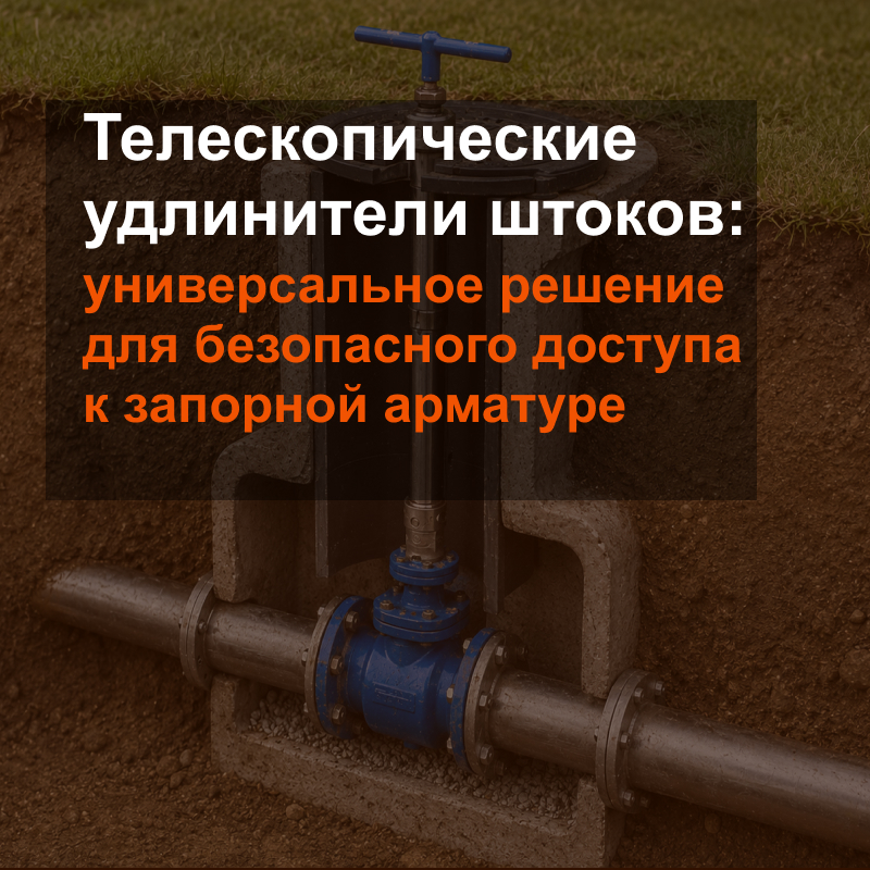 Телескопические удлинители штоков: универсальное решение для безопасного доступа к запорной арматуре