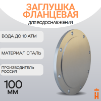 Заглушка фланцевая стальная Д100 Ру10