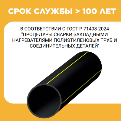Газовая труба ПЭ100 RC SDR 11 d90х8,2
