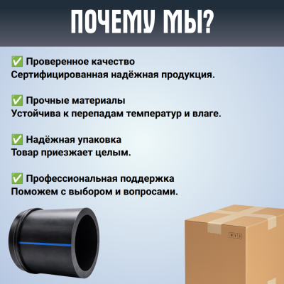 Заглушка сварная Д630 SDR 11 ПЭ100 PN10