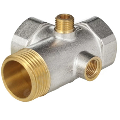 Пятивыводной штуцер 80 мм 3х1"+2x1/4"